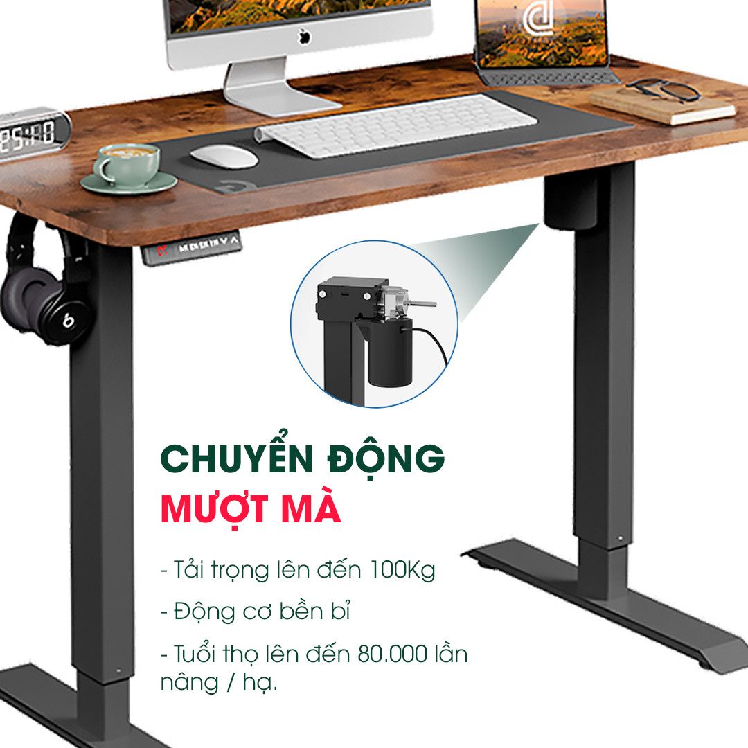 Bàn Công Thái Học nâng hạ Ergonomic chính hãng DEVAISE
