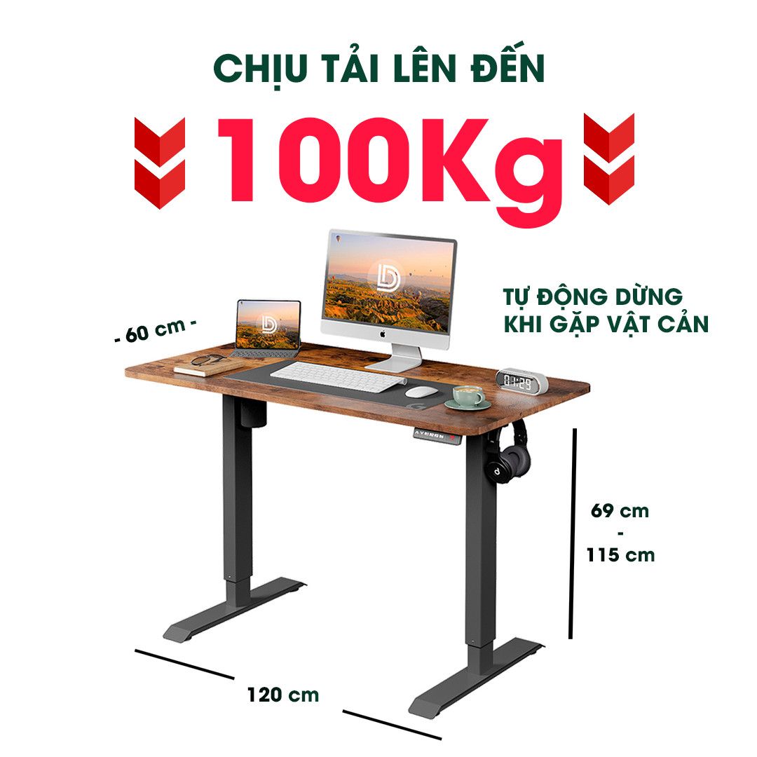 Bàn Công Thái Học nâng hạ Ergonomic chính hãng DEVAISE