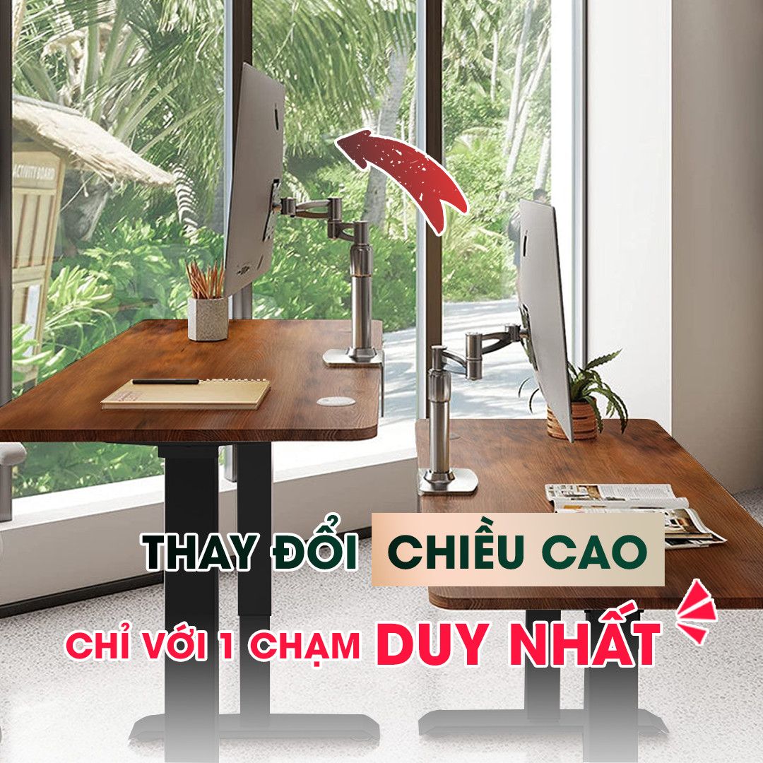 Bàn Công Thái Học nâng hạ Ergonomic chính hãng DEVAISE