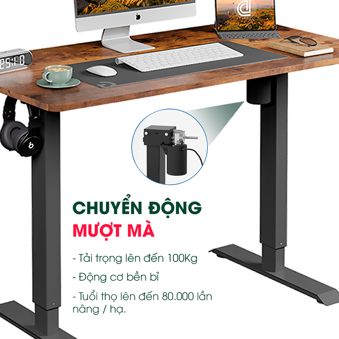 Bàn Công Thái Học nâng hạ Ergonomic SMART DESK V2